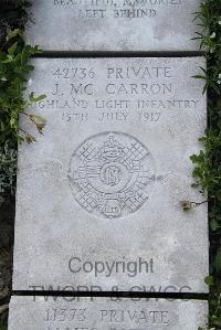 Boulogne Eastern Cemetery - McCarron, J