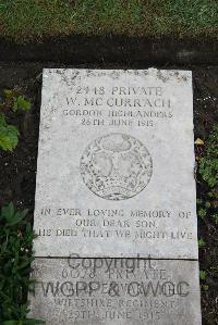 Boulogne Eastern Cemetery - McCurrach, W