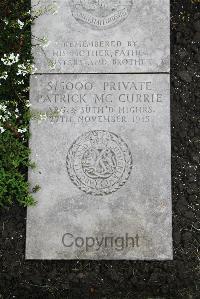 Boulogne Eastern Cemetery - McCurrie, Patrick
