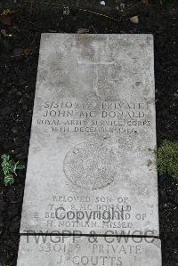 Boulogne Eastern Cemetery - McDonald, John