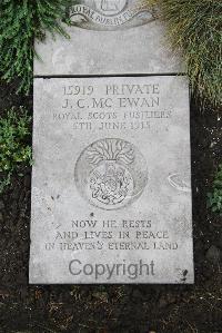 Boulogne Eastern Cemetery - McEwan, J C