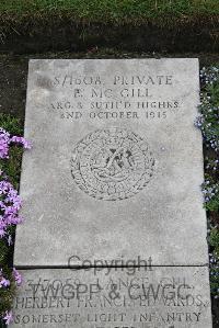 Boulogne Eastern Cemetery - McGill, F