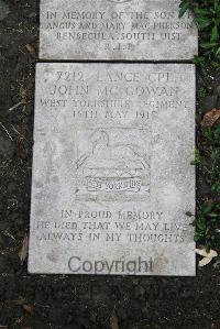 Boulogne Eastern Cemetery - McGowan, John