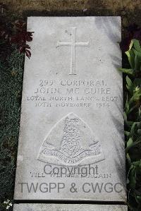 Boulogne Eastern Cemetery - McGuire, John