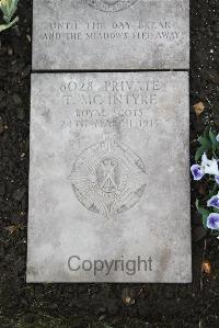 Boulogne Eastern Cemetery - McIntyre, T