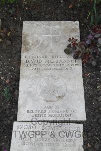 Boulogne Eastern Cemetery - McJannet, David