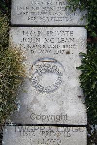 Boulogne Eastern Cemetery - McLean, John