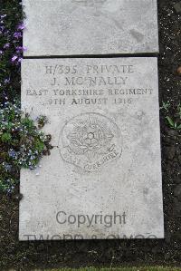 Boulogne Eastern Cemetery - McNally, J