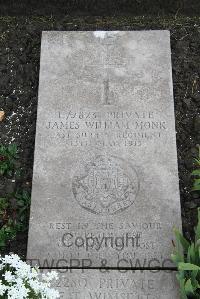 Boulogne Eastern Cemetery - Monk, James William