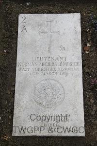 Boulogne Eastern Cemetery - Morice, Norman Archibald