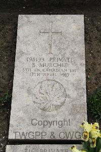 Boulogne Eastern Cemetery - Murchie, B