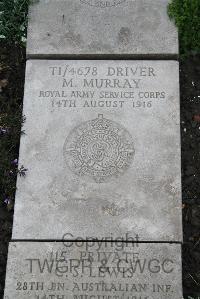 Boulogne Eastern Cemetery - Murray, M