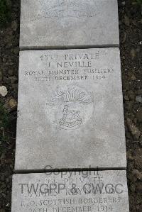 Boulogne Eastern Cemetery - Neville, J