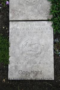 Boulogne Eastern Cemetery - Nicholson, John Thomas