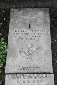 Boulogne Eastern Cemetery - Ormes, Leonard