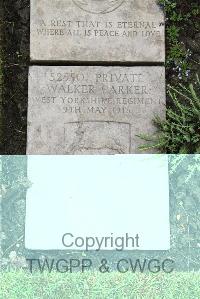 Boulogne Eastern Cemetery - Parker, Walker