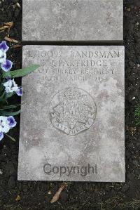 Boulogne Eastern Cemetery - Partridge, E J