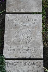 Boulogne Eastern Cemetery - Paterson, Thomas