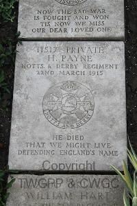 Boulogne Eastern Cemetery - Payne, H