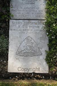 Boulogne Eastern Cemetery - Payne, Kenneth Thomas Lind