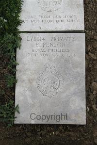 Boulogne Eastern Cemetery - Penson, E