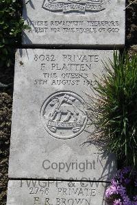 Boulogne Eastern Cemetery - Platten, Fredrick