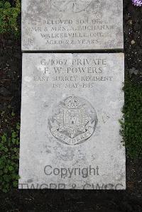 Boulogne Eastern Cemetery - Powers, F W