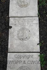 Boulogne Eastern Cemetery - Prestage, E A