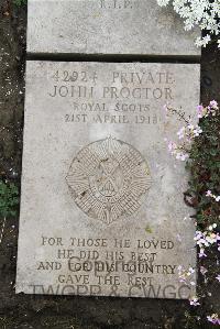 Boulogne Eastern Cemetery - Proctor, John