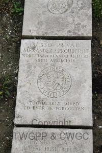 Boulogne Eastern Cemetery - Proudfoot, Alexander Small