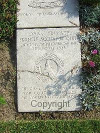 Boulogne Eastern Cemetery - Quin, Francis Augustus