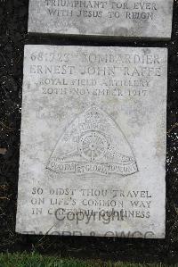 Boulogne Eastern Cemetery - Raffe, Ernest John