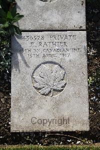 Boulogne Eastern Cemetery - Rathier, E
