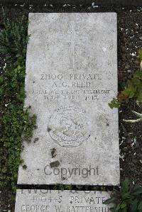Boulogne Eastern Cemetery - Reed, Algar George