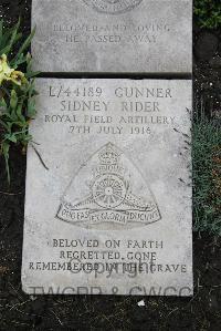 Boulogne Eastern Cemetery - Rider, Sidney