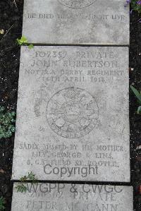 Boulogne Eastern Cemetery - Robertson, John