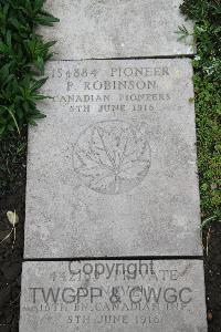 Boulogne Eastern Cemetery - Robinson, P