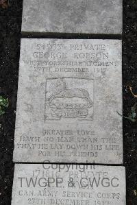 Boulogne Eastern Cemetery - Robson, George