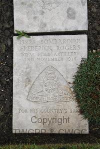 Boulogne Eastern Cemetery - Rogers, Frederick