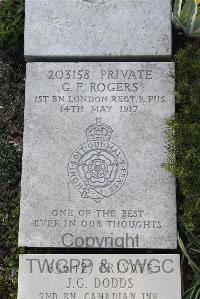 Boulogne Eastern Cemetery - Rogers, George Frederick