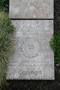Boulogne Eastern Cemetery - Rollings, Alfred John