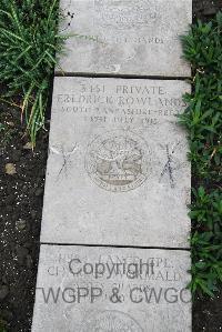 Boulogne Eastern Cemetery - Rowlands, Fredrick