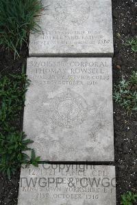 Boulogne Eastern Cemetery - Rowsell, Thomas