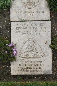 Boulogne Eastern Cemetery - Rushton, Edgar