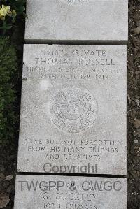 Boulogne Eastern Cemetery - Russell, Thomas