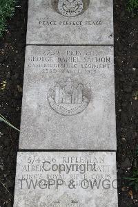 Boulogne Eastern Cemetery - Salmon, George Daniel