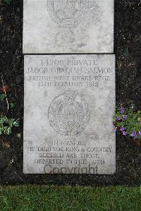 Boulogne Eastern Cemetery - Salmon, Jacob Obediah