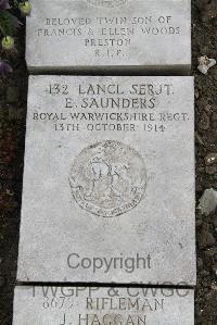 Boulogne Eastern Cemetery - Saunders, Eli
