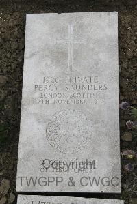 Boulogne Eastern Cemetery - Saunders, Percy