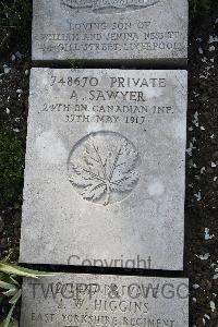Boulogne Eastern Cemetery - Sawyer, A